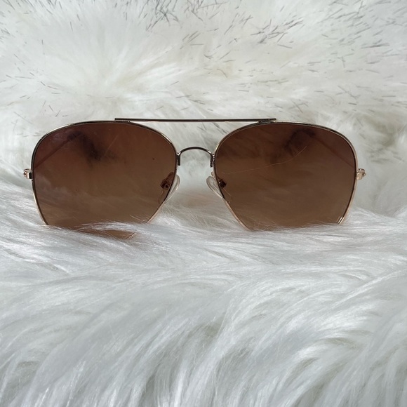 Stylish Brown Aviator Sunglasses - Picture 3 of 7